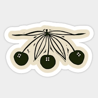 Vintage Three cherries Sticker